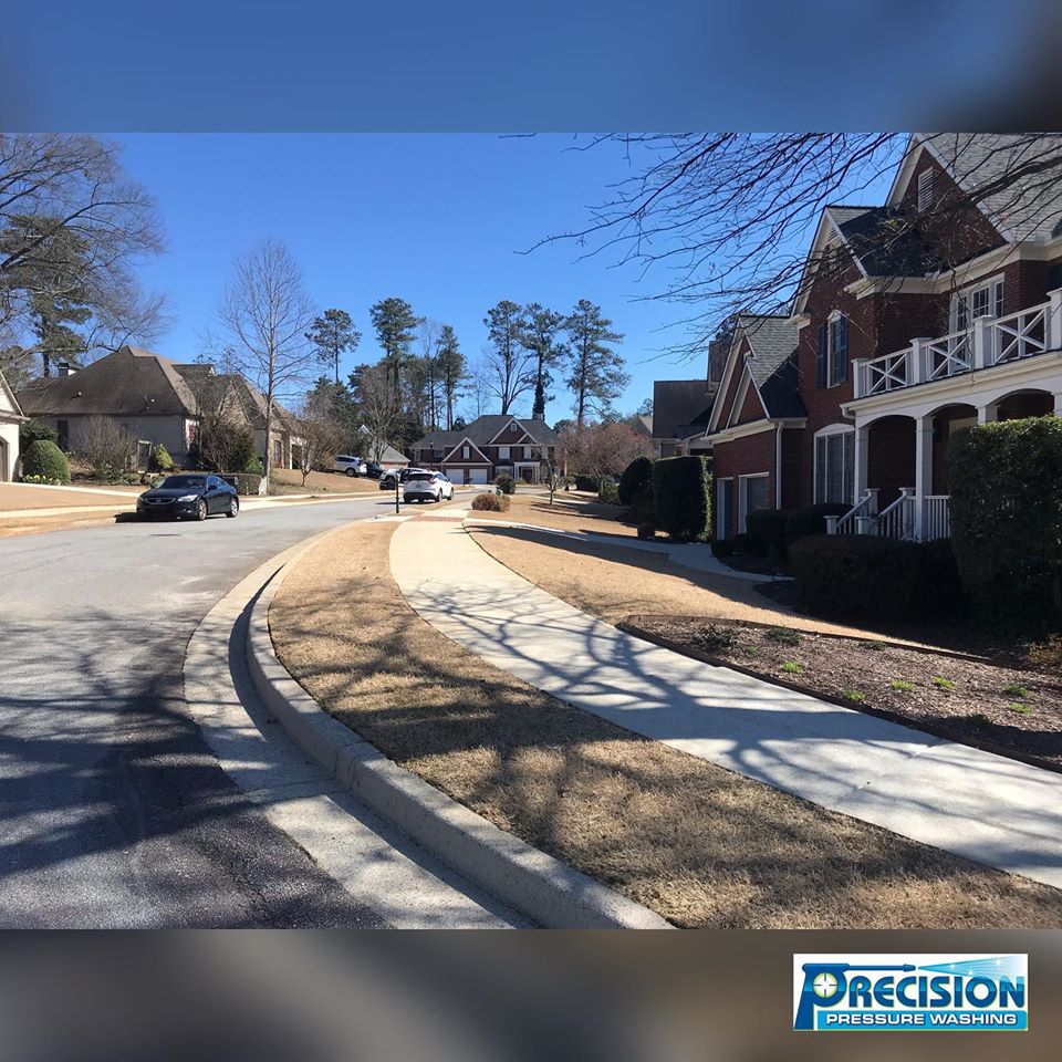Pressure Washing for Woodcliff Subdivision HOA in Sandy Springs, GA